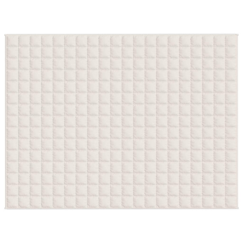 Afbeelding laden in galerijviewer, Vidaxl verzwaringsdeken 150x200 cm 7 kg stof lichtcrèmekleurig