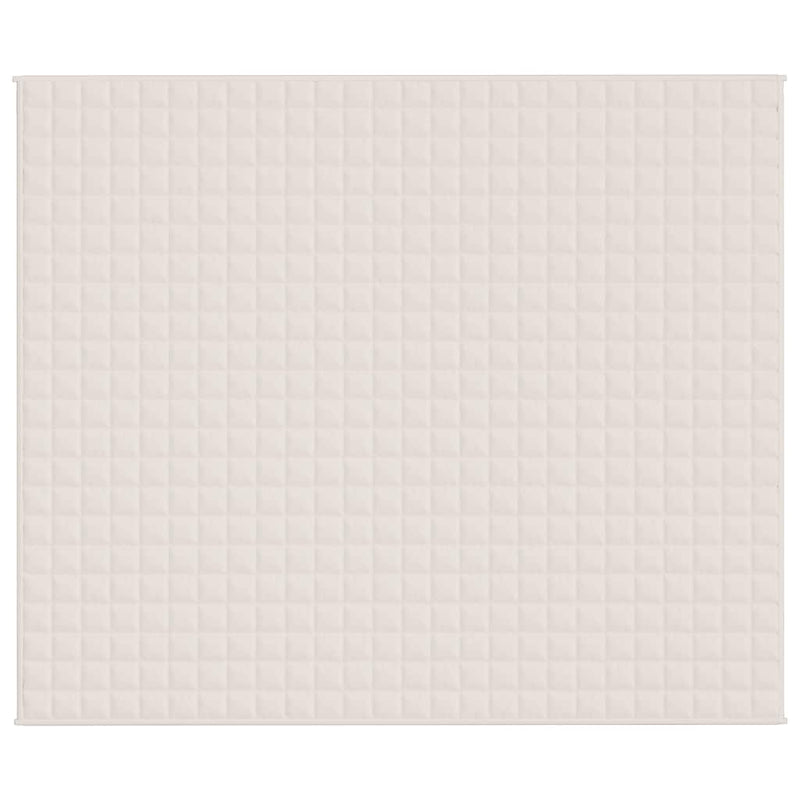 Afbeelding laden in galerijviewer, Vidaxl verzwaringsdeken 220x260 cm 11 kg stof lichtcrèmekleurig