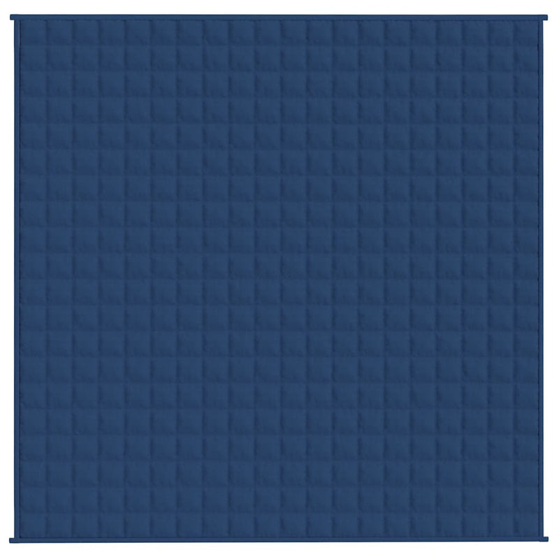 Afbeelding laden in galerijviewer, Vidaxl verzwaringsdeken 200x200 cm 9 kg stof blauw