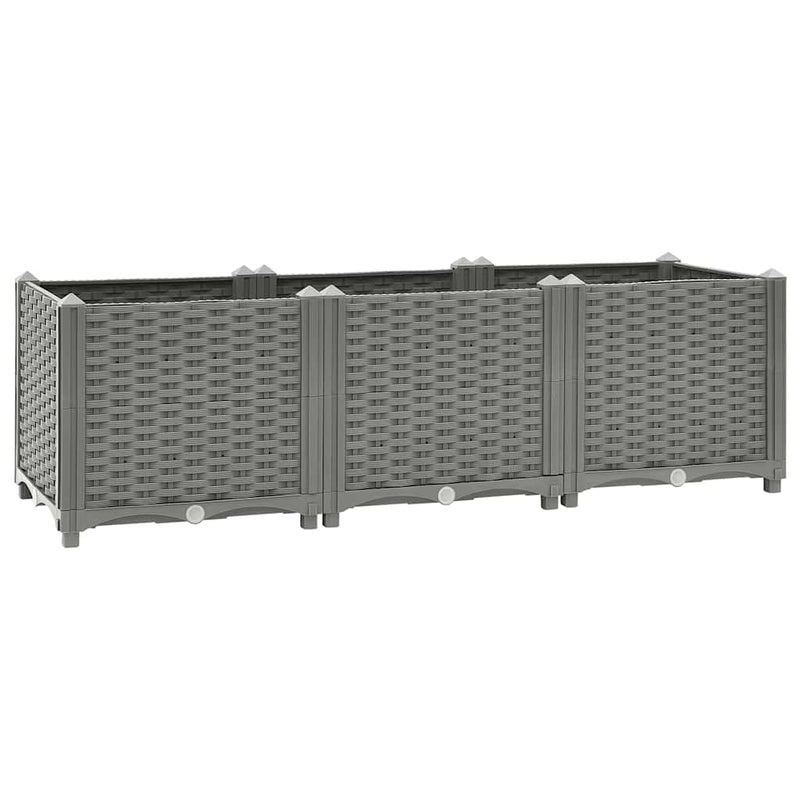 Afbeelding laden in galerijviewer, Vidaxl plantenbak verhoogd 120x40x38 cm polypropeen