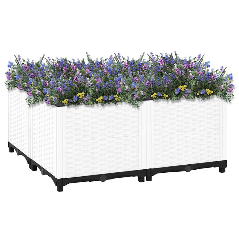 Afbeelding laden in galerijviewer, Vidaxl plantenbak verhoogd 80x80x38 cm polypropyleen
