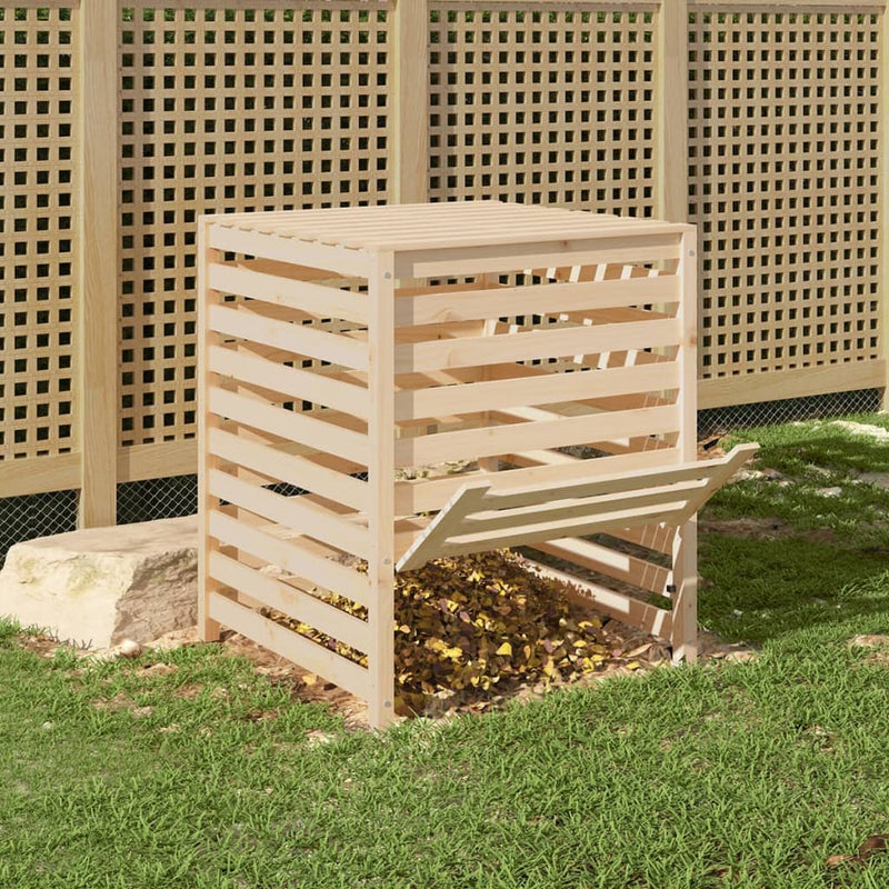 Afbeelding laden in galerijviewer, Vidaxl compostbak 82,5x82,5x99,5 cm massief grenenhout
