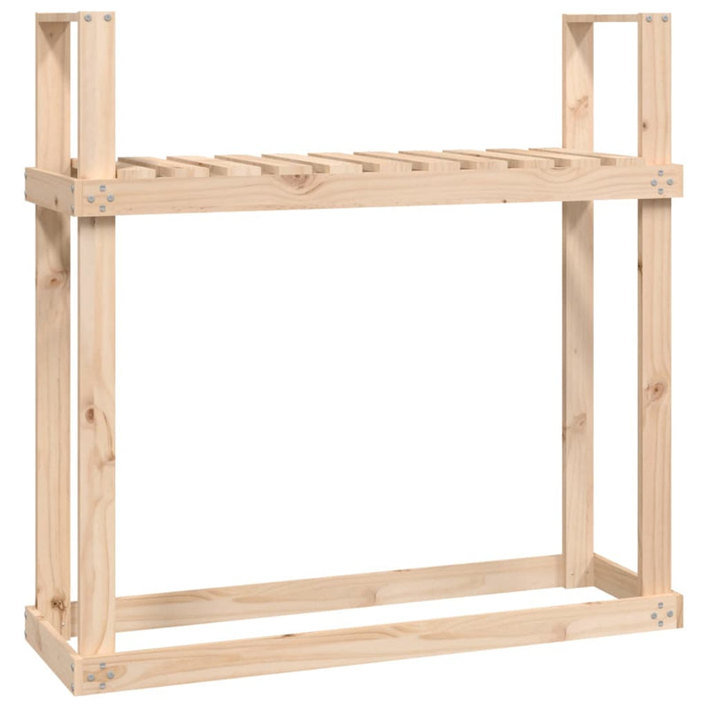 Afbeelding laden in galerijviewer, Vidaxl haardhoutrek 110x35x108,5 cm massief grenenhout