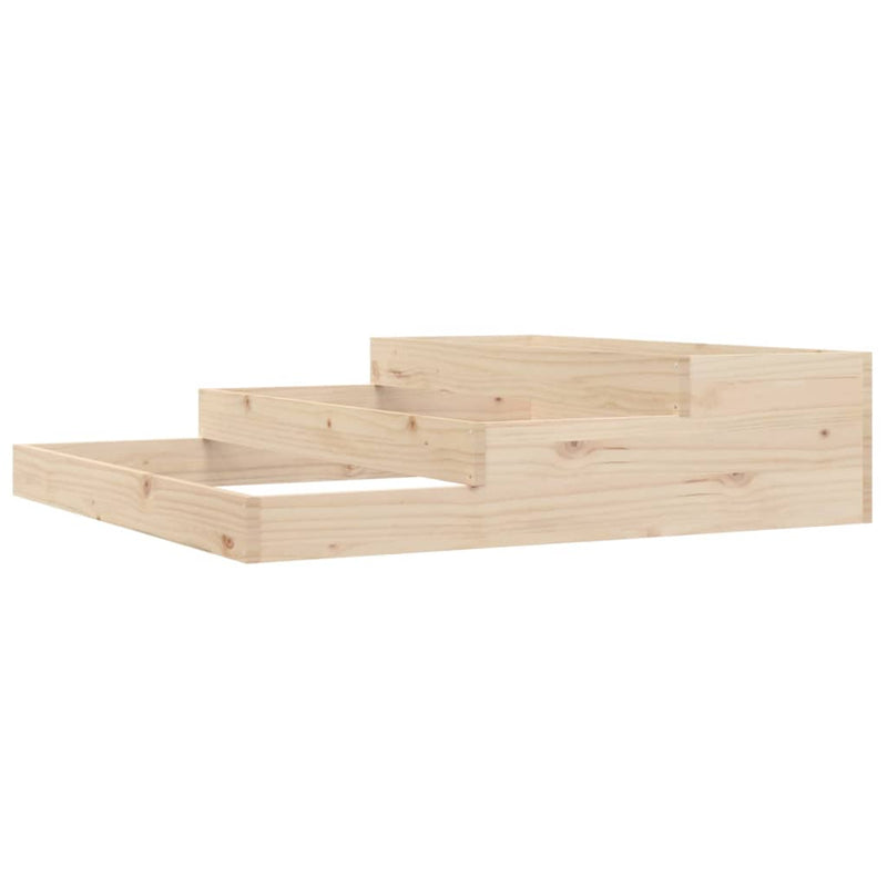 Afbeelding laden in galerijviewer, Vidaxl plantenbak 107x107x27 cm massief grenenhout