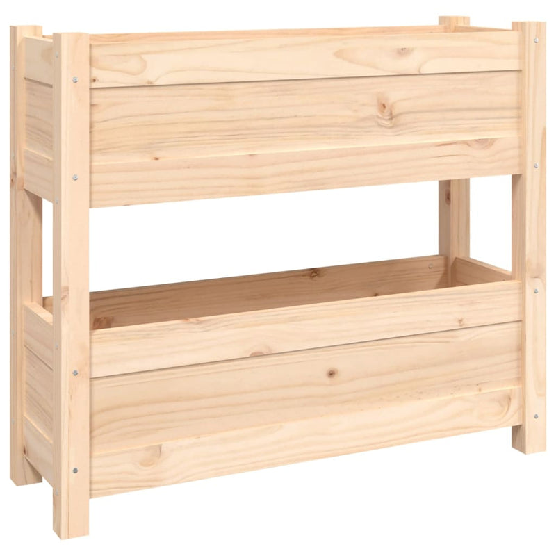 Afbeelding laden in galerijviewer, Vidaxl plantenbak 77x25x66 cm massief grenenhout