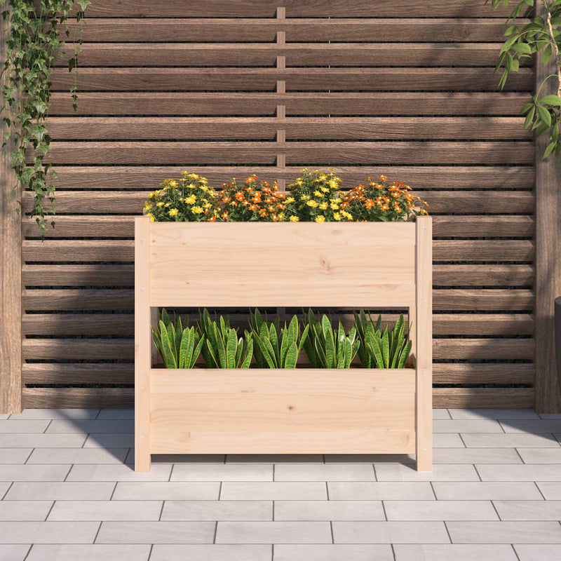 Afbeelding laden in galerijviewer, Vidaxl plantenbak 77x25x66 cm massief grenenhout