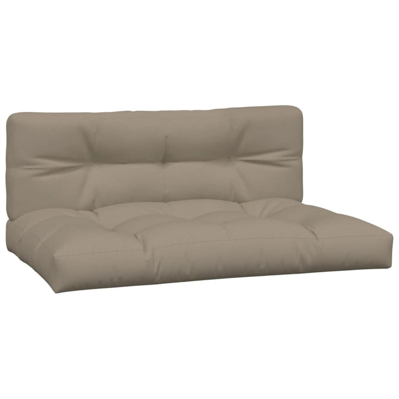 Afbeelding laden in galerijviewer, Vidaxl palletkussens 2 st stof taupe