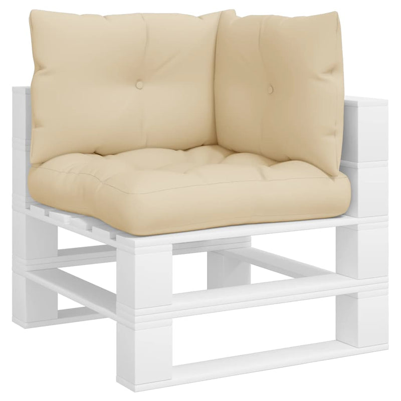 Afbeelding laden in galerijviewer, Vidaxl palletkussens 3 st stof beige