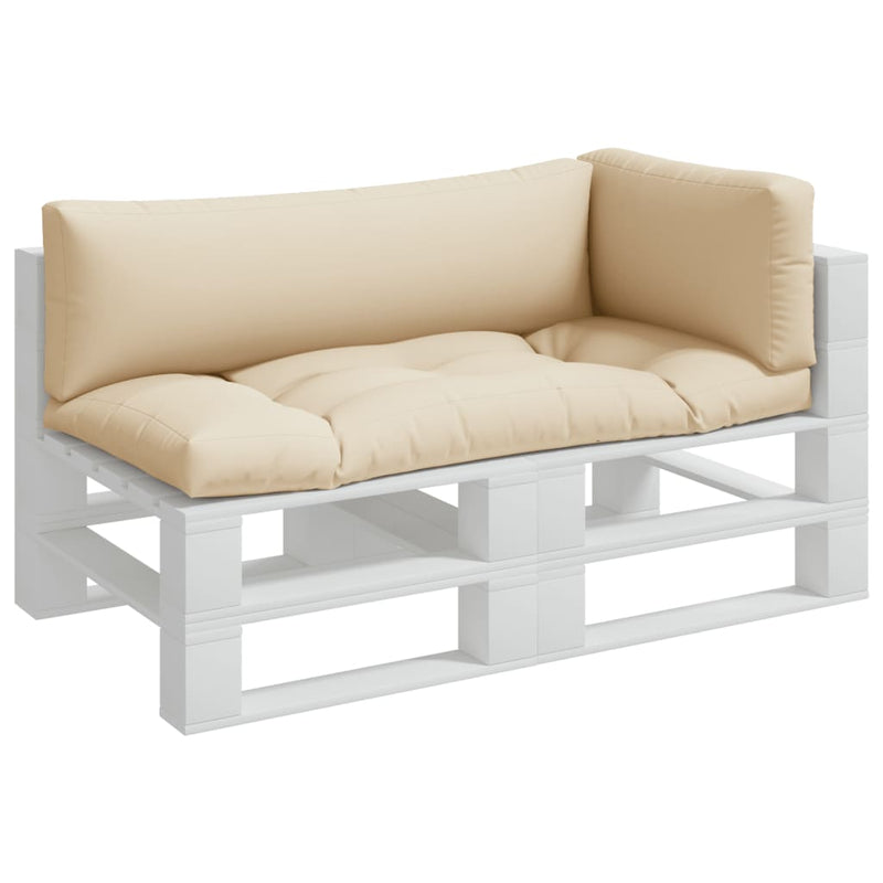 Afbeelding laden in galerijviewer, Vidaxl palletkussens 3 st stof beige