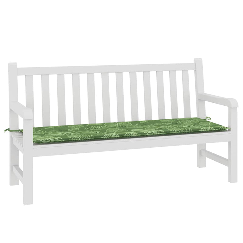 Afbeelding laden in galerijviewer, Vidaxl tuinbankkussen 150x50x4 cm oxford stof bladpatroon
