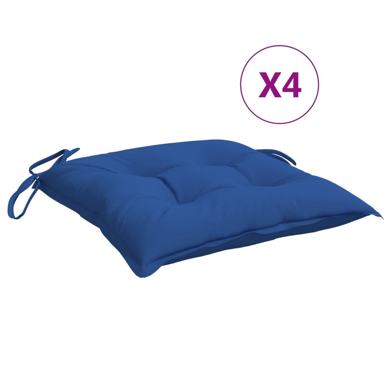 Afbeelding laden in galerijviewer, Vidaxl stoelkussens 4 st 40x40x7 cm oxford stof blauw