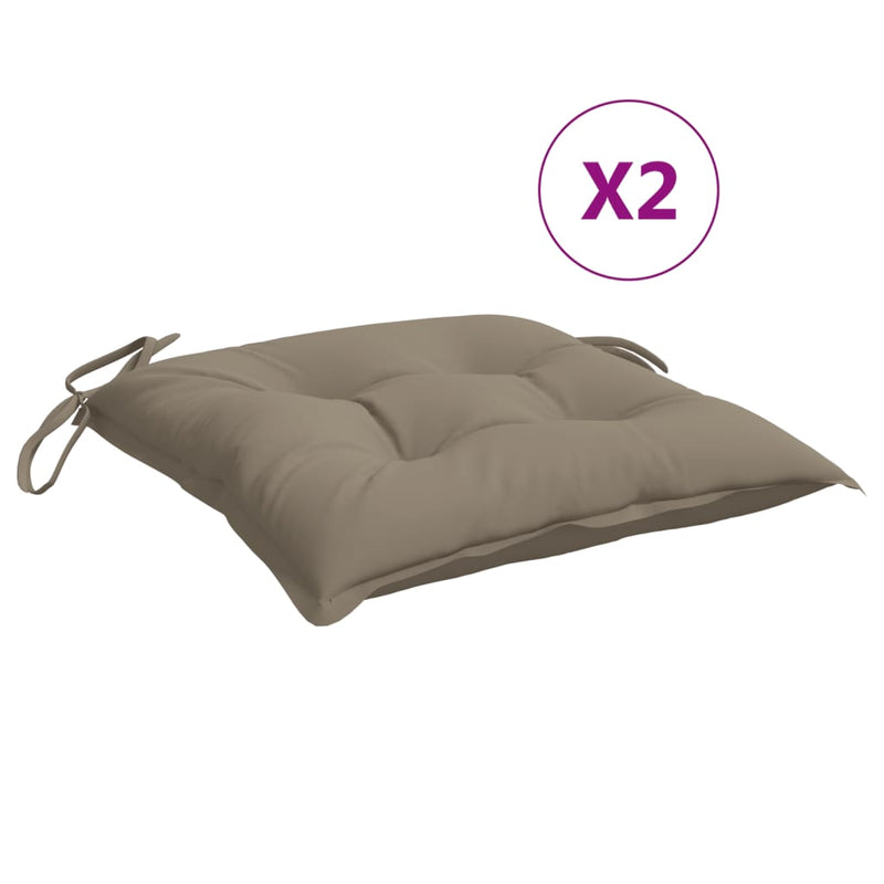 Afbeelding laden in galerijviewer, Vidaxl palletkussens 2 st 50x50x7 cm oxford stof taupe