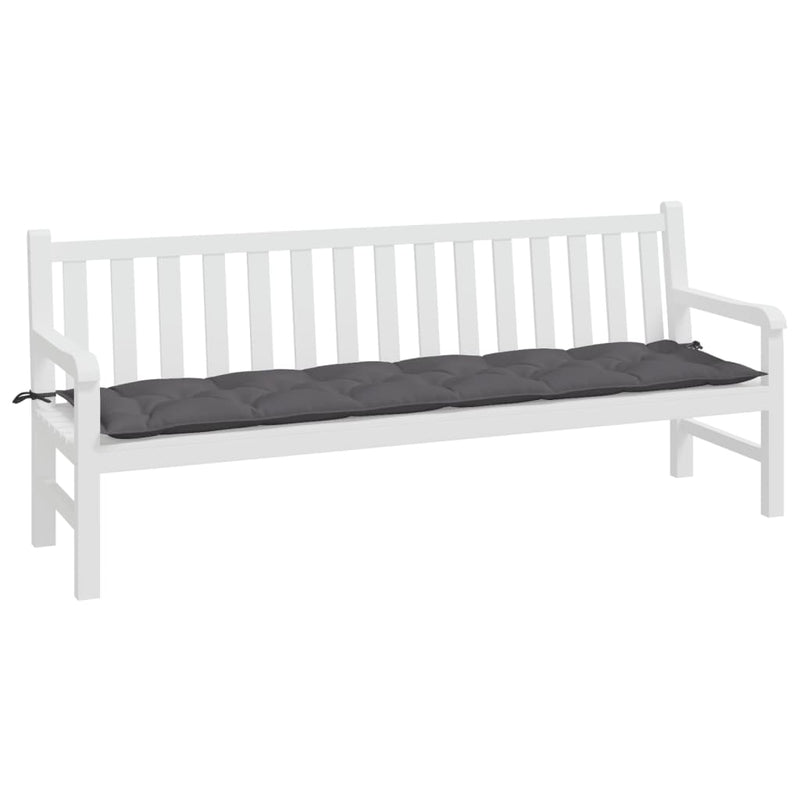 Afbeelding laden in galerijviewer, Vidaxl tuinbankkussen 200x50x7 cm oxford stof antracietkleurig