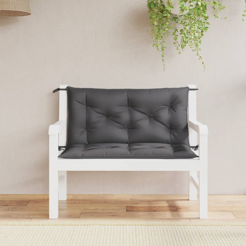 Afbeelding laden in galerijviewer, Vidaxl tuinbankkussens 2 st 100x50x7 cm oxford stof antracietkleurig