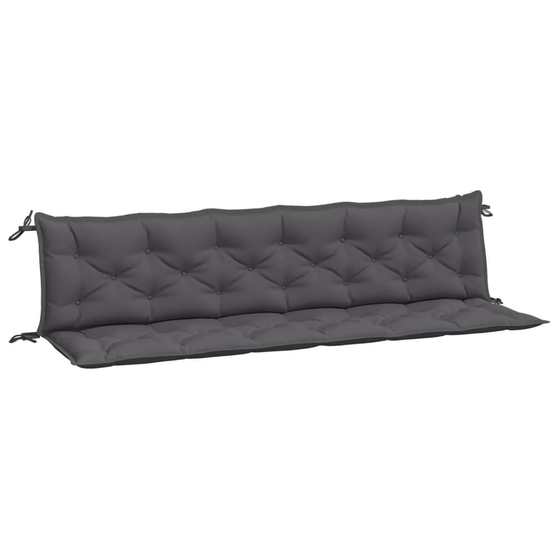 Afbeelding laden in galerijviewer, Vidaxl tuinbankkussens 2 st 200x50x7 cm oxford stof antracietkleurig