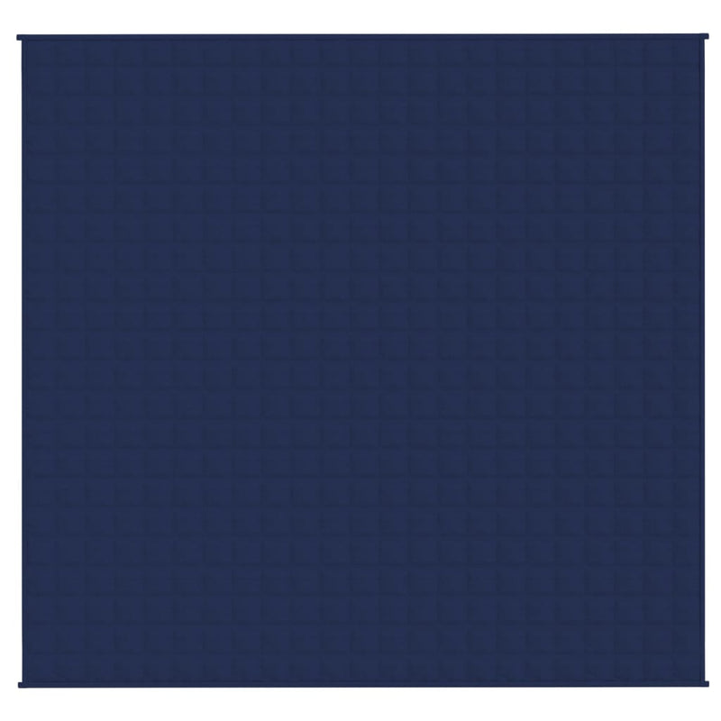 Afbeelding laden in galerijviewer, Vidaxl verzwaringsdeken 220x230 cm 15 kg stof blauw