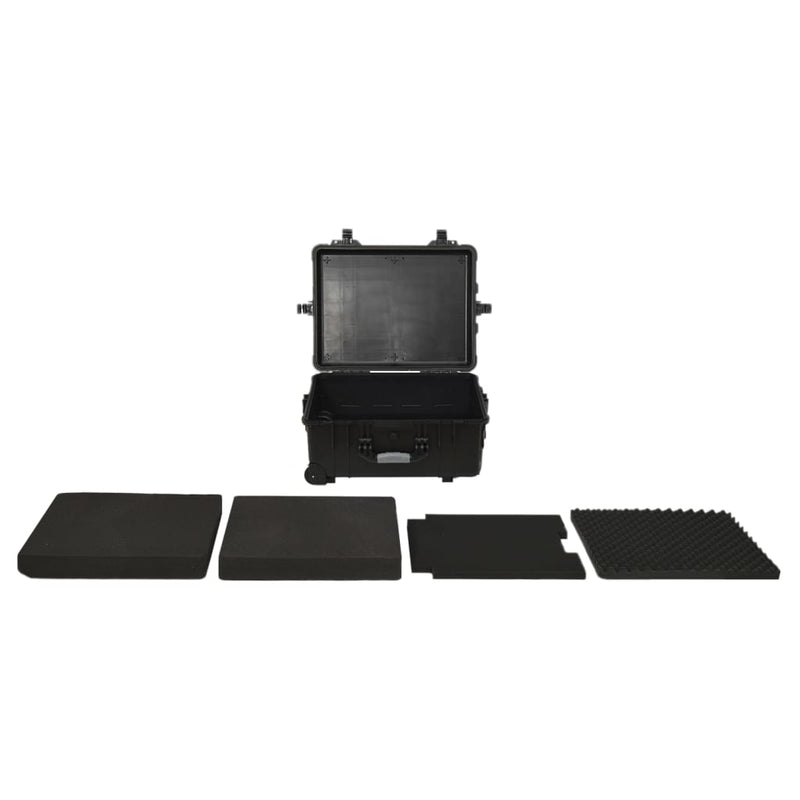 Afbeelding laden in galerijviewer, Vidaxl flightcase op wieltjes 58x45x27 cm pp zwart