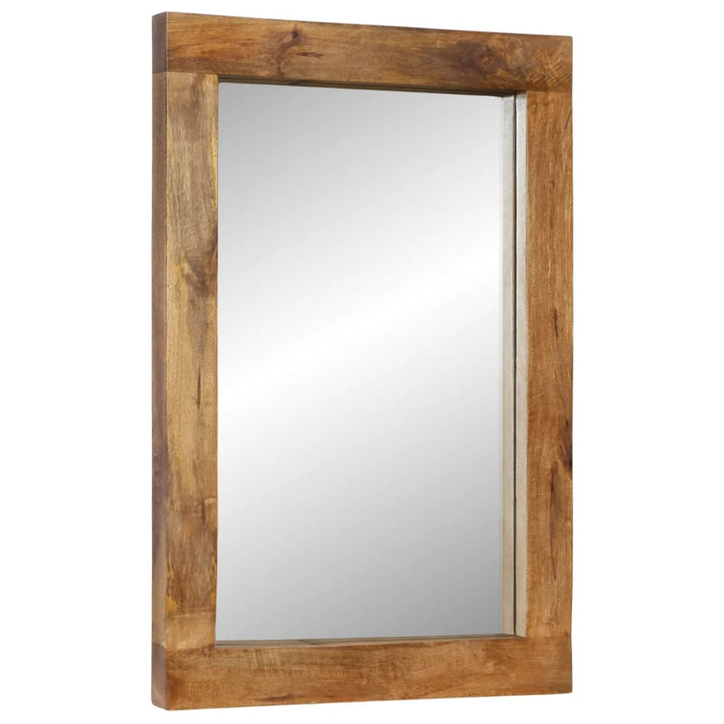 Afbeelding laden in galerijviewer, Vidaxl spiegel 70x50 cm massief mangohout en glas
