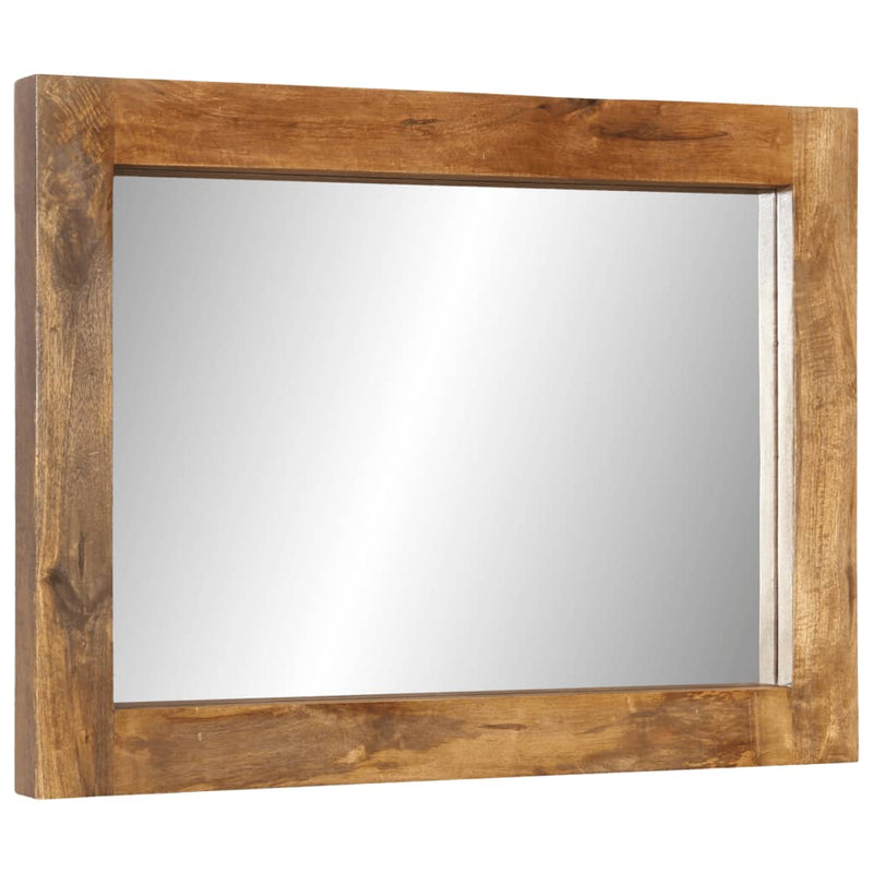 Afbeelding laden in galerijviewer, Vidaxl spiegel 70x50 cm massief mangohout en glas