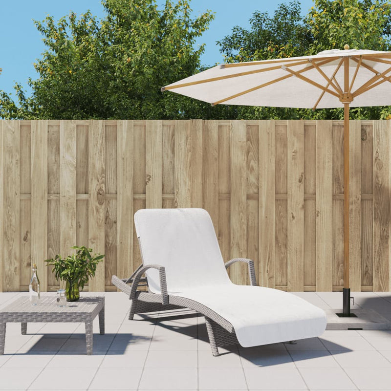 Afbeelding laden in galerijviewer, Vidaxl strandhanddoeken 2 st 400 g m² 75x200 cm stof wit
