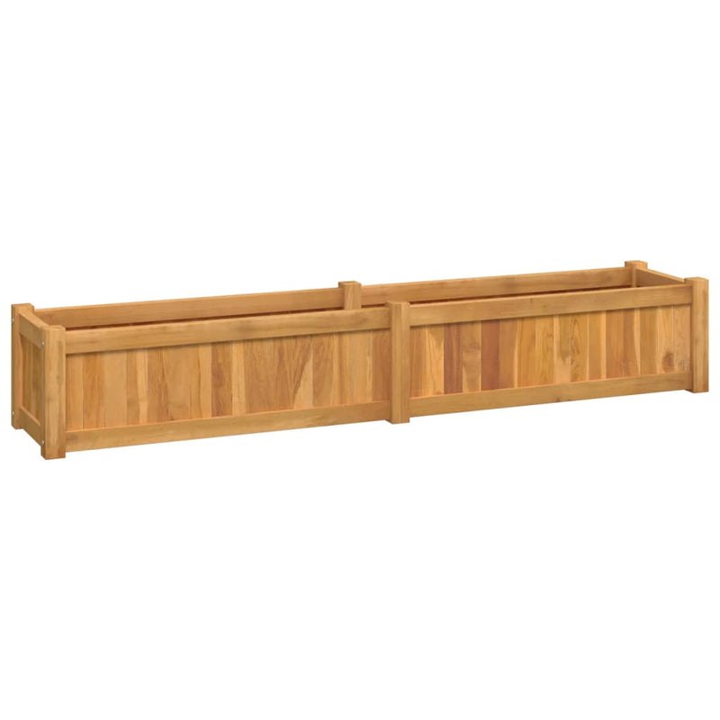 Afbeelding laden in galerijviewer, Vidaxl plantenbak verhoogd 150x30x25 cm massief teakhout