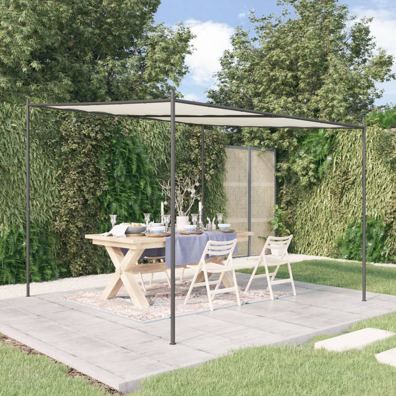 Afbeelding laden in galerijviewer, Vidaxl prieel 3x3 m 180 g m² stof en staal wit