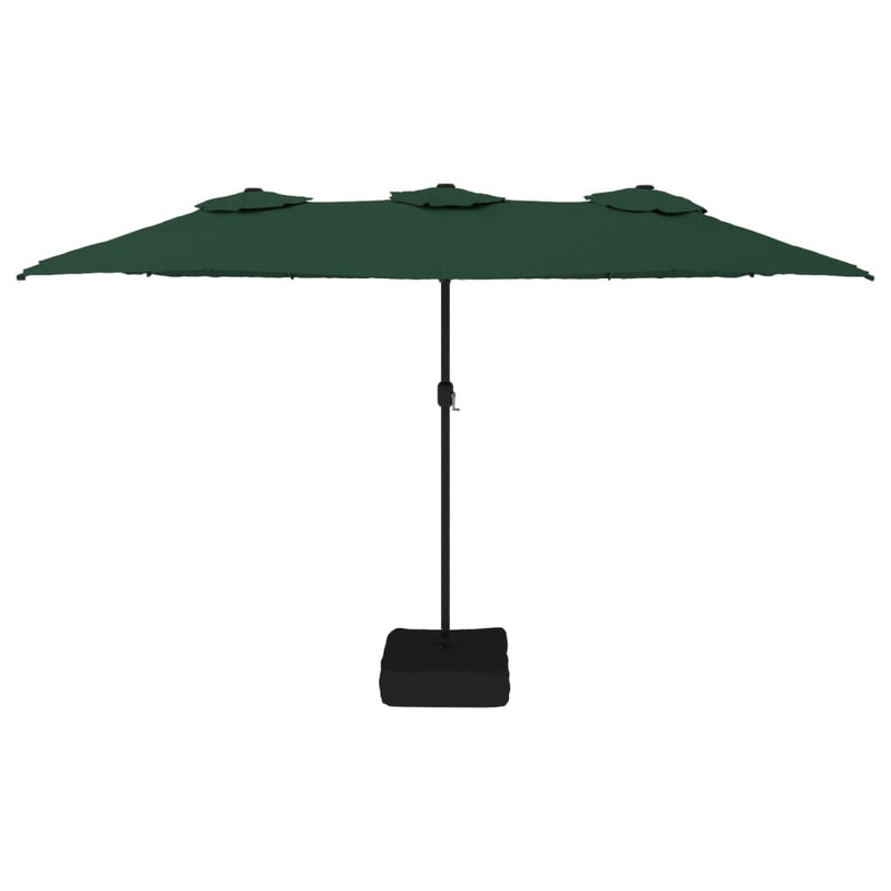 Afbeelding laden in galerijviewer, VidaXL Parasol dubbel 449x245 cm groen