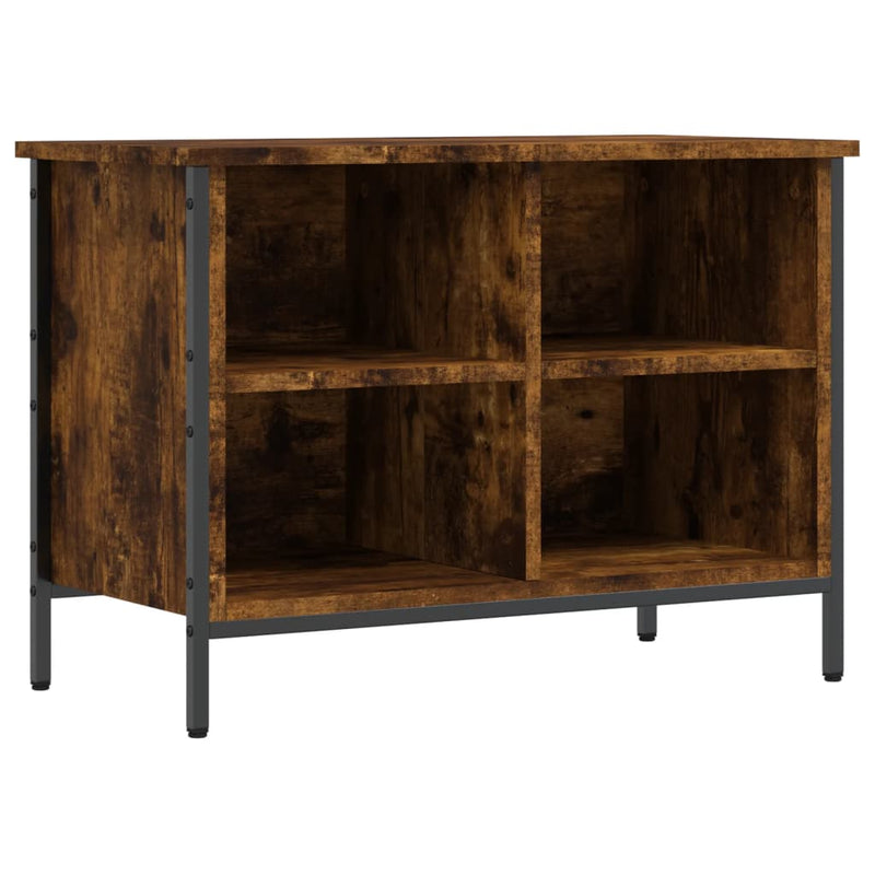 Afbeelding laden in galerijviewer, Vidaxl schoenenkast 69x35x50 cm bewerkt hout gerookt eikenkleurig