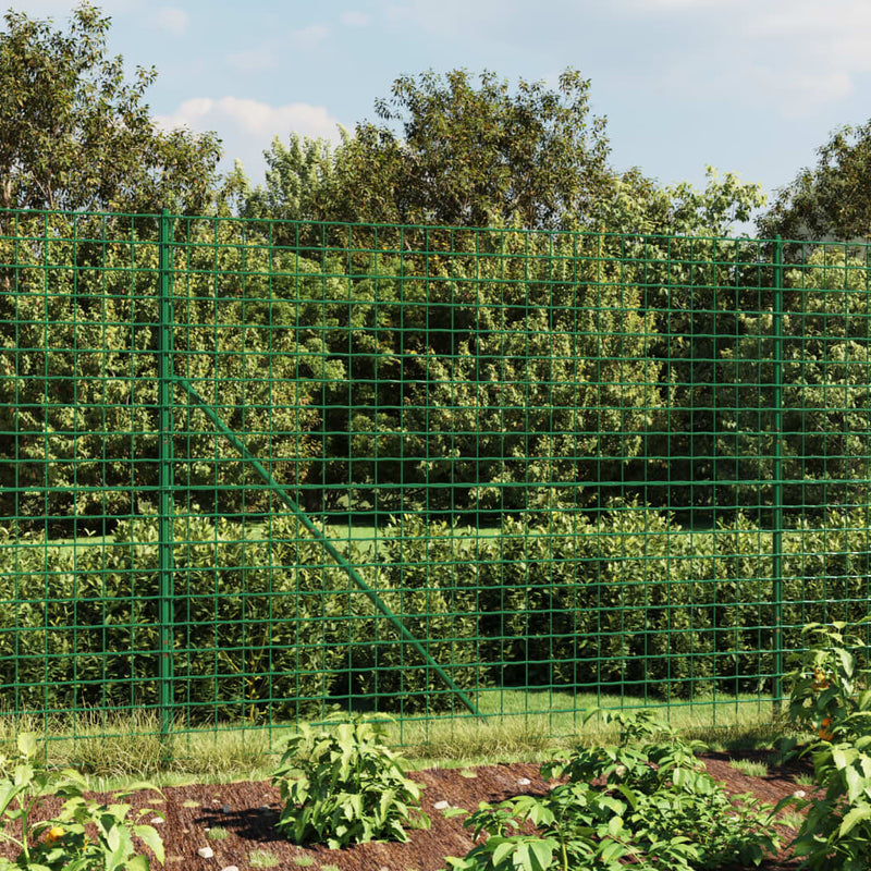 Afbeelding laden in galerijviewer, Vidaxl draadgaashek met flens 1,6x10 m groen