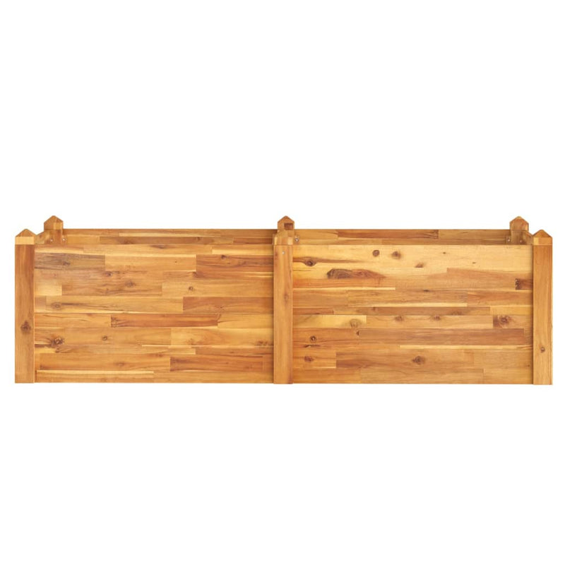 Afbeelding laden in galerijviewer, Vidaxl plantenbak verhoogd 160x60x44 cm massief acaciahout