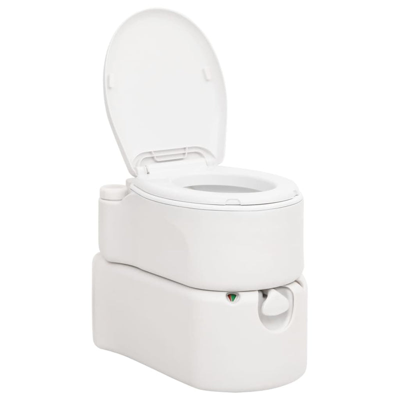 Afbeelding laden in galerijviewer, Vidaxl campingtoilet geïntegreerd 24+17 l hdpe email