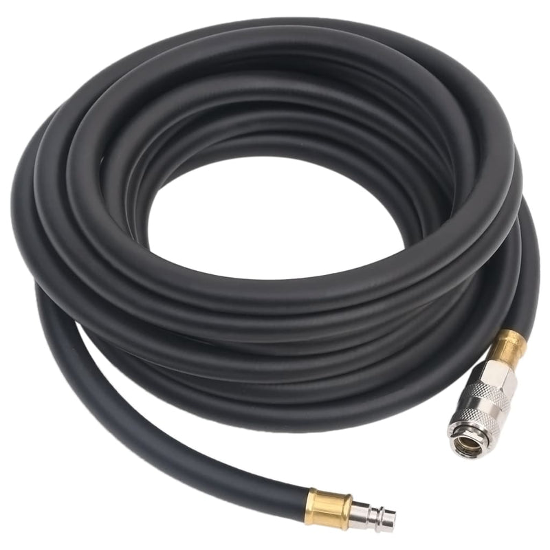 Afbeelding laden in galerijviewer, Vidaxl luchtslang hybride 0,6'' 5 m rubber en pvc zwart