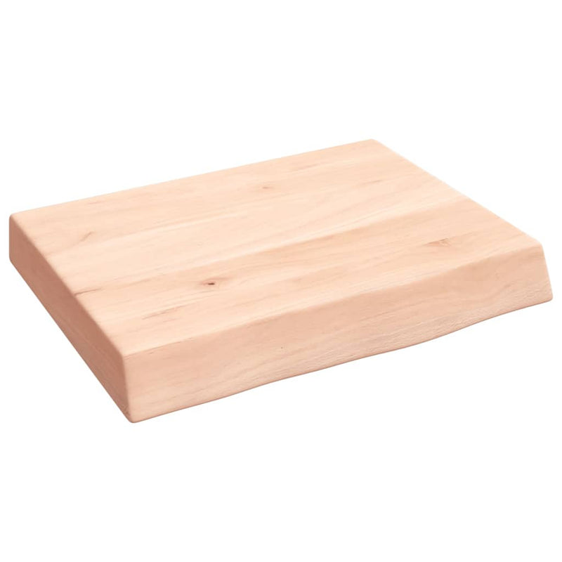 Afbeelding laden in galerijviewer, Vidaxl wastafelblad 40x30x(2-6) cm onbehandeld massief hout