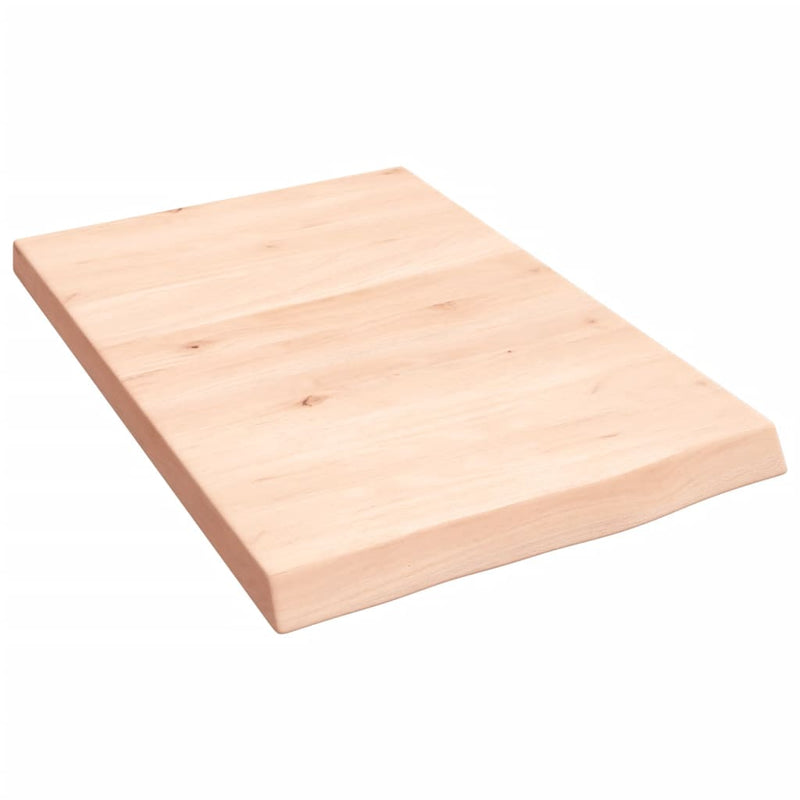 Afbeelding laden in galerijviewer, Vidaxl wastafelblad 40x60x(2-4) cm onbehandeld massief hout