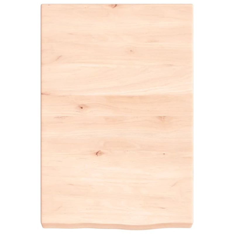 Afbeelding laden in galerijviewer, Vidaxl wastafelblad 40x60x(2-6) cm onbehandeld massief hout