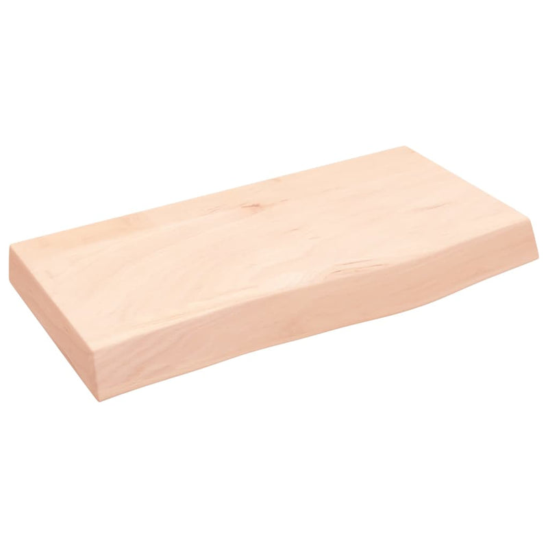 Afbeelding laden in galerijviewer, Vidaxl wastafelblad 60x30x(2-6) cm onbehandeld massief hout