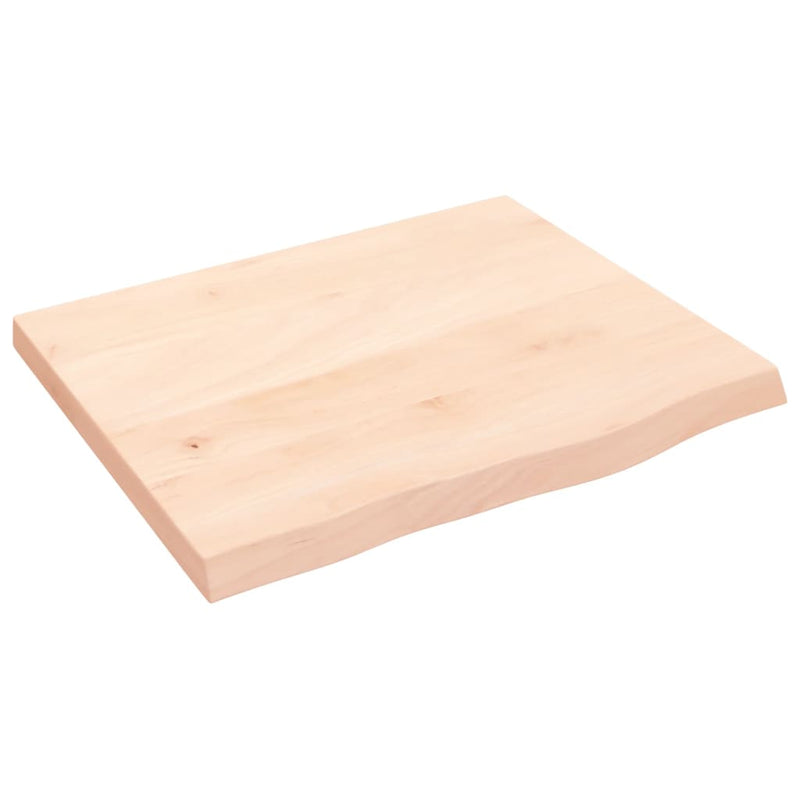 Afbeelding laden in galerijviewer, Vidaxl wastafelblad 60x50x(2-4) cm onbehandeld massief hout