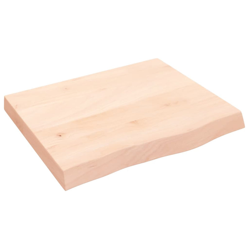 Afbeelding laden in galerijviewer, Vidaxl wastafelblad 60x50x(2-6) cm onbehandeld massief hout