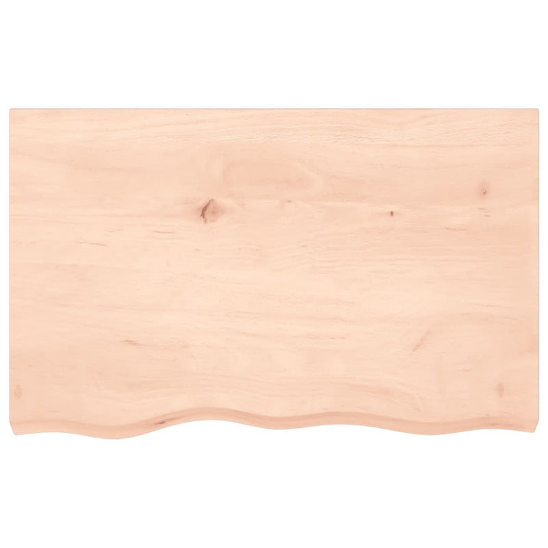 Afbeelding laden in galerijviewer, Vidaxl wastafelblad 80x50x2 cm onbehandeld massief hout