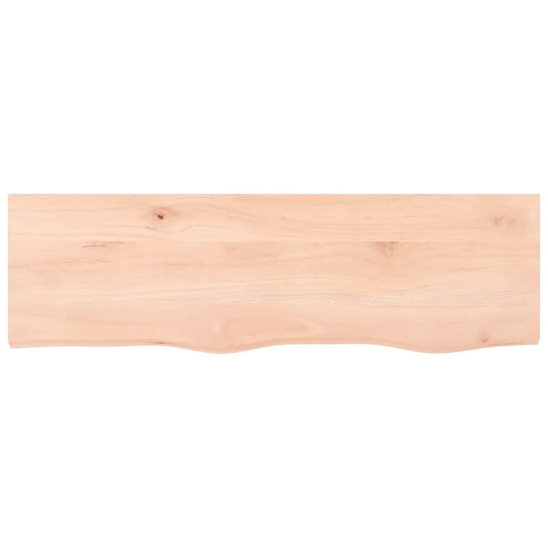 Afbeelding laden in galerijviewer, Vidaxl wastafelblad 100x30x(2-6) cm onbehandeld massief hout