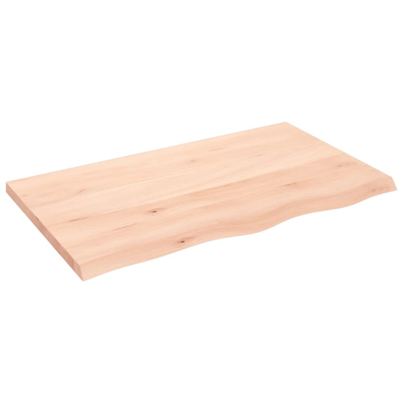 Afbeelding laden in galerijviewer, Vidaxl wastafelblad 100x60x(2-4) cm onbehandeld massief hout