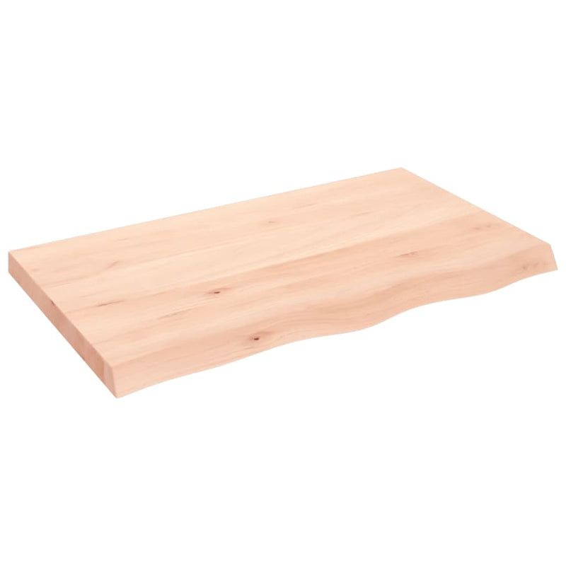 Afbeelding laden in galerijviewer, Vidaxl wastafelblad 100x60x(2-6) cm onbehandeld massief hout
