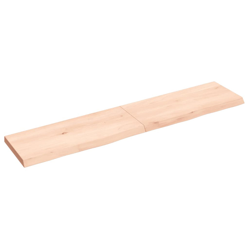 Afbeelding laden in galerijviewer, Vidaxl wastafelblad 140x30x(2-4) cm onbehandeld massief hout