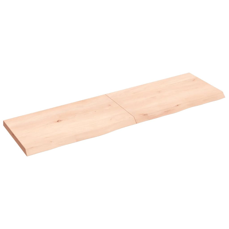 Afbeelding laden in galerijviewer, Vidaxl wastafelblad 140x40x(2-4) cm onbehandeld massief hout