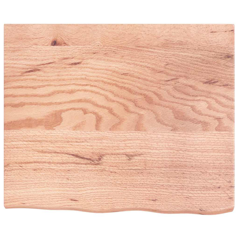 Afbeelding laden in galerijviewer, Vidaxl wastafelblad 60x50x(2-4) cm behandeld massief hout lichtbruin