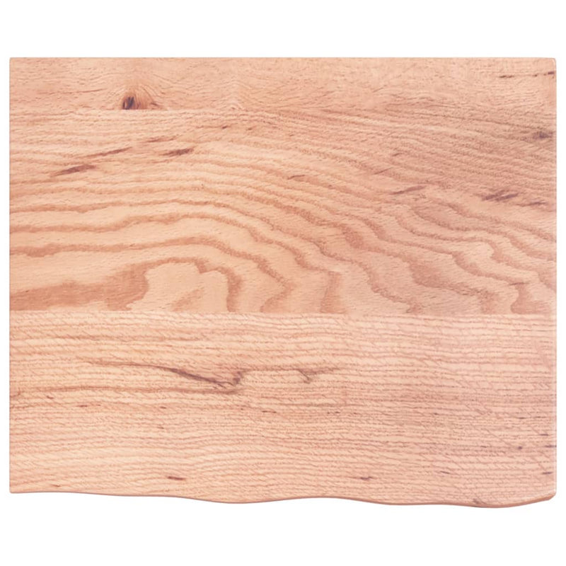 Afbeelding laden in galerijviewer, Vidaxl wastafelblad 60x50x(2-6) cm behandeld massief hout lichtbruin