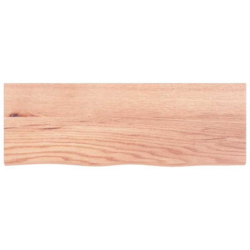 Afbeelding laden in galerijviewer, Vidaxl wastafelblad 80x30x2 behandeld massief hout lichtbruin