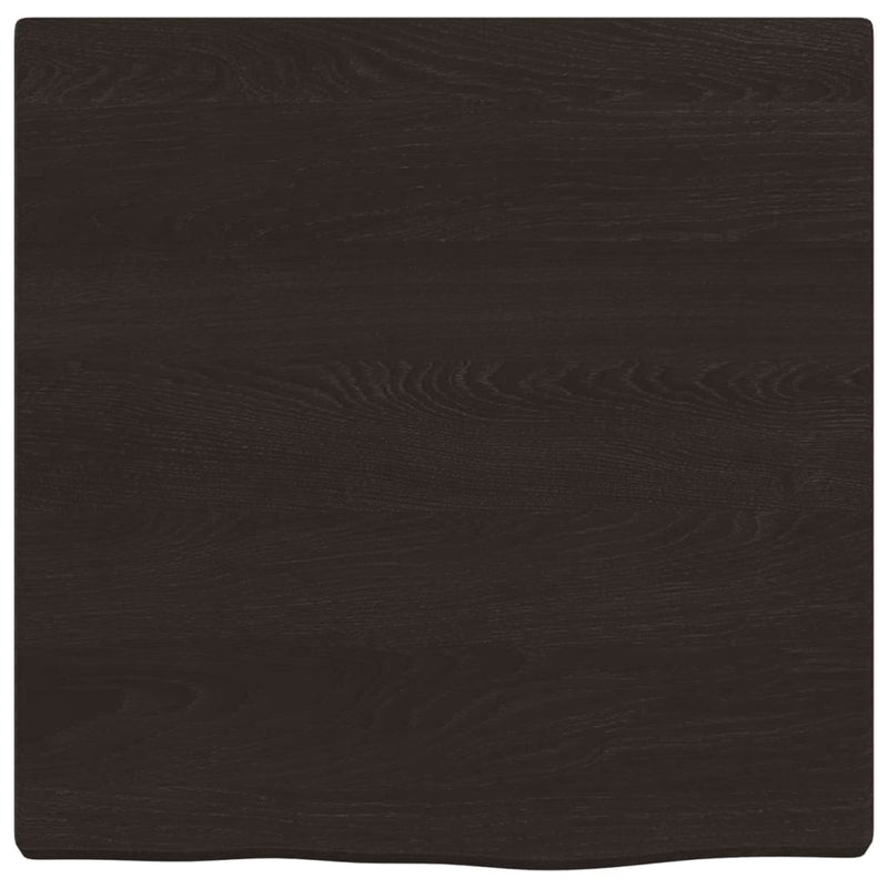Afbeelding laden in galerijviewer, Vidaxl wastafelblad 40x40x(2-4) cm behandeld massief hout donkerbruin