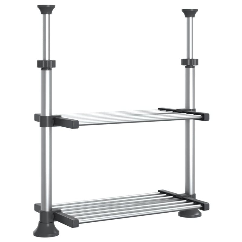 Afbeelding laden in galerijviewer, VidaXL Keukenschap 50x25x(50-70) cm aluminium