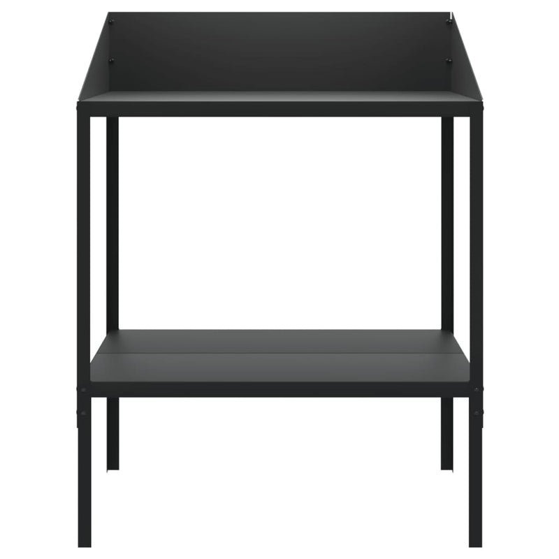 Afbeelding laden in galerijviewer, Vidaxl plantenstandaard 75,5x54,5x100 cm verzinkt staal antracietkleur